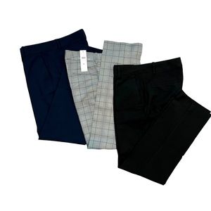 NWT 3 pair Womens size 6 Ann Taylor The Straight Leg trousers/pants/slacks/